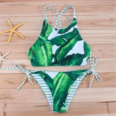 Ladies Bandage Bikini Set Push Up Padded Brazilian Bathing Swimsuit