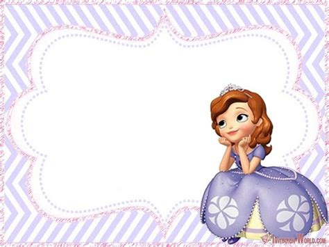 Sofia The First Free Online Invitation Templates Birthday Invitation