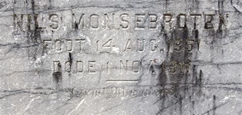 Nils Nilsen Monsebraaten Monsebroten Memorial Find A Grave