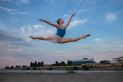 Wallpaper Ballerina Jumping Dancer Women Outdoors Dmitry Shulgin