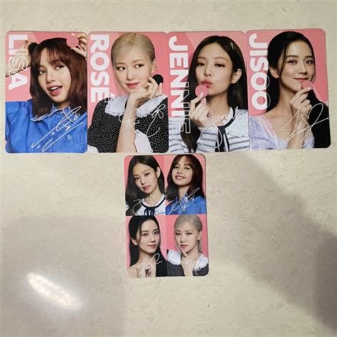 Jual OFFICIAL BLACKPINK OREO JENNIE LISA JISOO ROSE GROUP PHOTOCARD