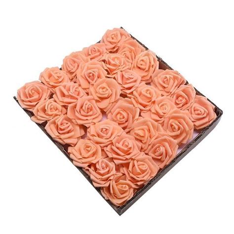 Fleur Sechee F Bouquet De Roses Artificielles En Mousse Pi Ces