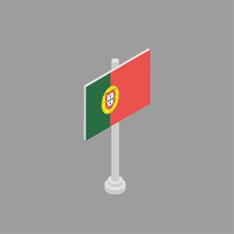 Premium Vector Illustration Of Portugal Flag Template