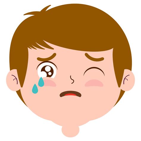 Boy Scared Clipart Face