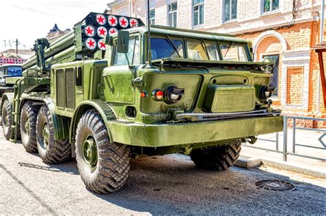 Russian Multiple Rocket Launcher Bm Smerch Editorial Stock Photo