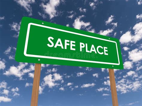 Safe place sign stock photo. Image of sign, mark, place - 126161446