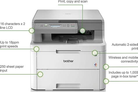 Brother color laser printer with scanner - nsaprimary