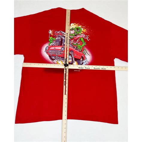 Vintage Rat Fink Ed Roth T Shirt Red Hot Rod S Etsy