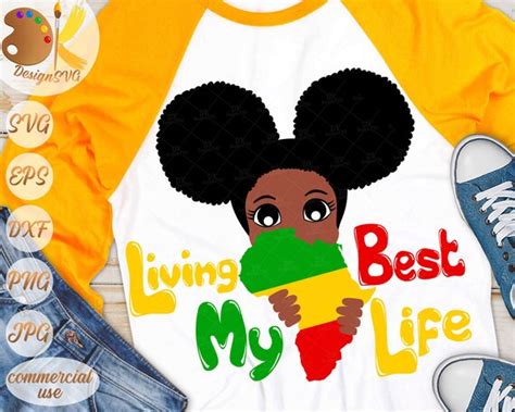 Living My Best Life Svg Cute Peek A Boo Svg Black Girl Svg Etsy