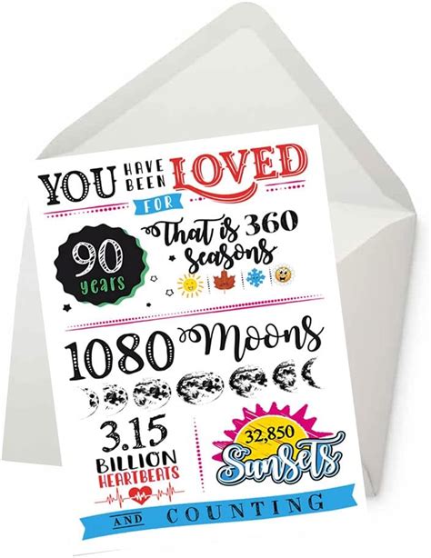 You Have Been Loved For 90 Years 90 Year Old Birthday Card Ts For Men Women