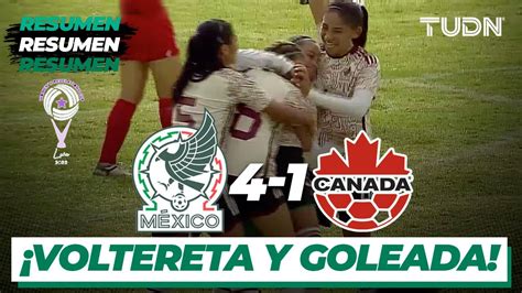 Resumen Y Goles M Xico Canad Revelations Cup Femenil