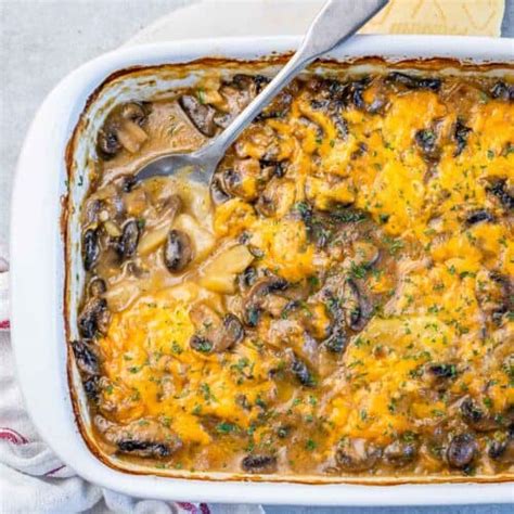 Baked Potato And Mushroom Casserole Healthy Fitness Meals