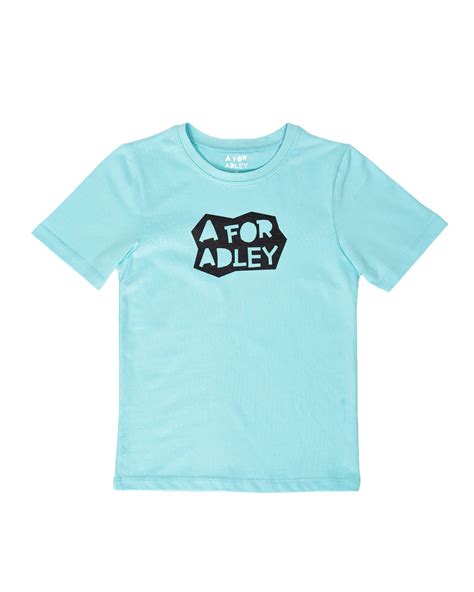 A for Adley Black Cutout Tee (teal) – Shopadley