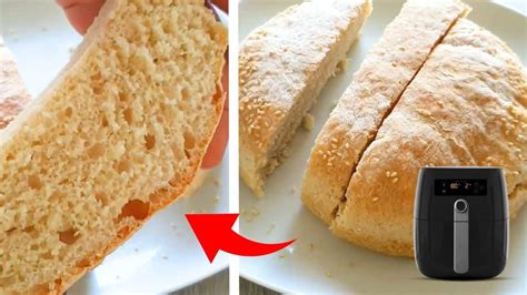 No Knead 4 Ingredient Air Fryer Bread Recipe