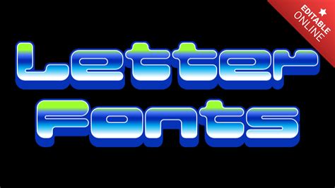Letter Fonts Text Effect Generator