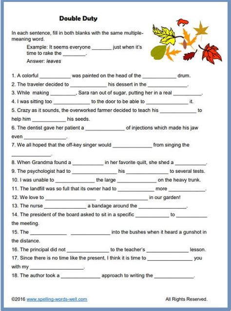 Grade 5 Vocabulary Worksheets - Improve Word Usage - Worksheets Library