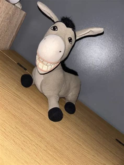 Shrek 2 Talking Donkey Plush 9 Phrases Soft Stuffed Toy 12” Hasbro