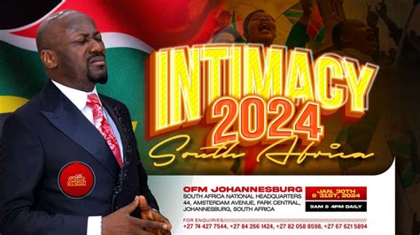 Intimacy South Africa With Apostle Johnson Suleman January