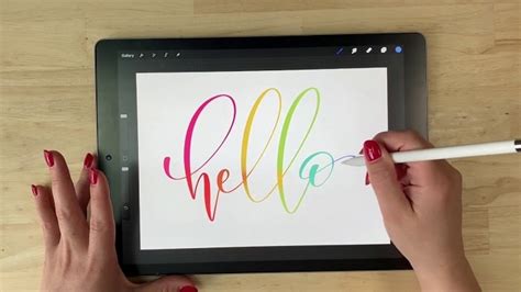 Lettering Con Tabletas Gráficas Lettering