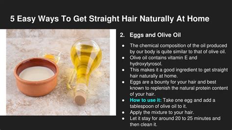 Ppt Want Long Straight Hair Here Are 5 Easy Ways To Get Straight Hair