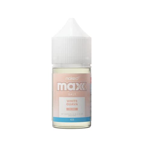 Naked Max Tfn Salt White Guava Ice Vape Juice Ml Vape Royalty