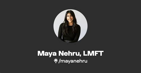 Maya Nehru Instagram Facebook Linktree