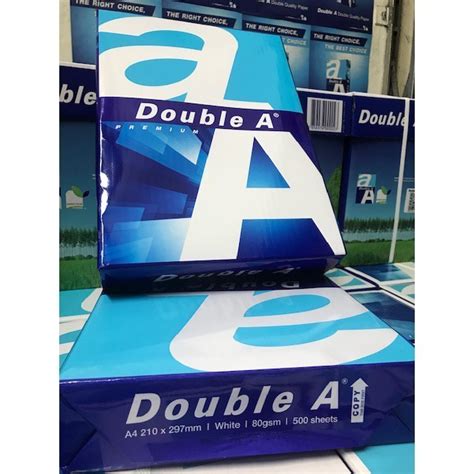 Double A A4 80gsm Paper 500pcsream 5 Reams Per Box Shopee Malaysia