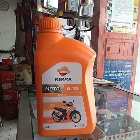 Jual Oli Mesin Motor Bebek Sport Repsol Super Moto 20W 50 JASO MA