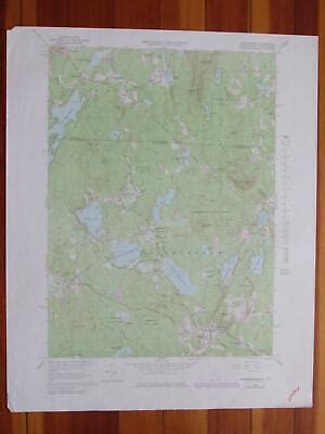 Ashburnham Massachusetts 1979 Original Vintage USGS Topo Map EBay