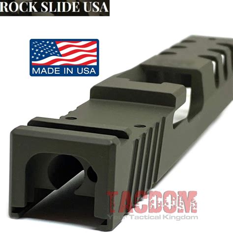 Rock Slide Usa Rs2 Rmr Cut Slide For Glock 21 Gen 3 Polymer 80 Pf45 Od Green 45acp Tacdom