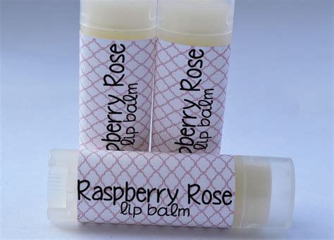 Raspberry Rose Lip Balm Raspberry Rose Chapstick Raspberry Lip Balm Buttery Chapstick