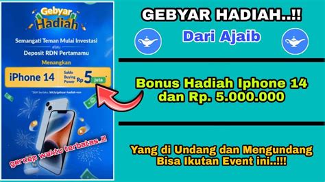 Event Ajaib Terbaru Hadiah Iphone Dan Rp Yang Di