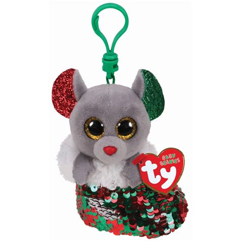 Beanie Boos Flippables Clip Christmas Chipper Mouse Toy Brands A K