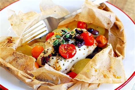 Mediterranean Cod En Papillote Two Of A Kind