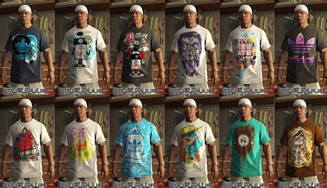 Adidas T Shirt Pack GTA5 Mods