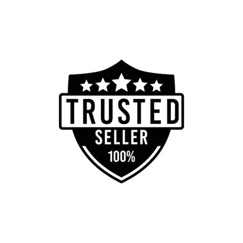 Premium Vector Trusted Seller Stamp Logo Design