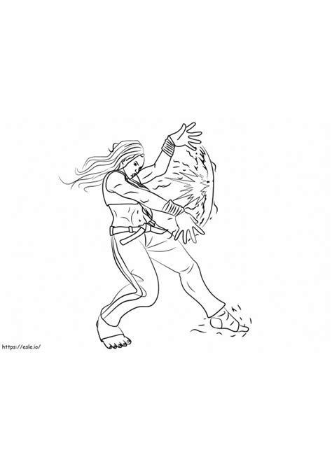 Laura From Street Fighter Coloring Page