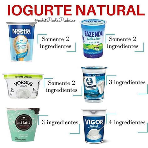 Iogurte Natural A Melhor Opção