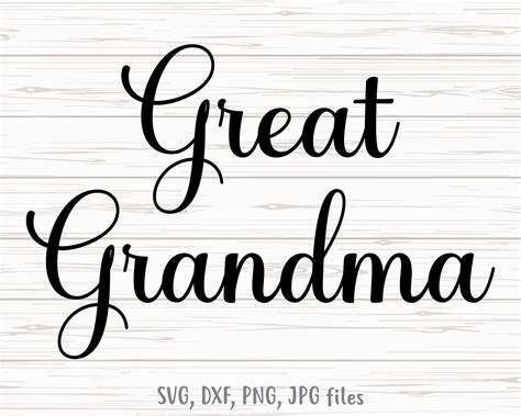 Great Grandma Svg Great Grandma Mothers Day Svg Etsy