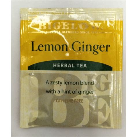 Bigelow Lemon Ginger Herbal Tea Sold Per Sachet Shopee Philippines