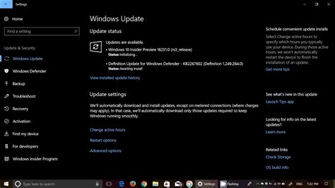 Windows 10 Insider Preview Build 16251 Fall Creators Update Available