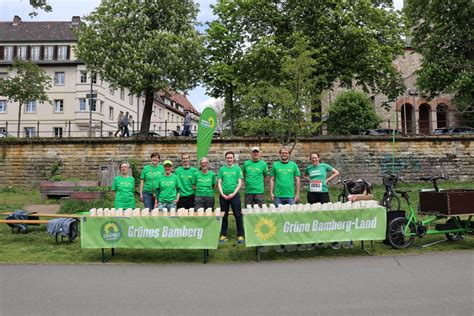 Weltkulturerbelauf 2023 Team Green auf und an der StreckeGRÜNES BAMBERG