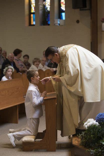 Receiving First Holy Communion