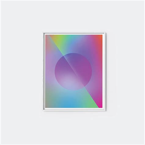 Color Fade Art Print No. 11, Modern Art Prints, Gradient Art, Rainbow ...