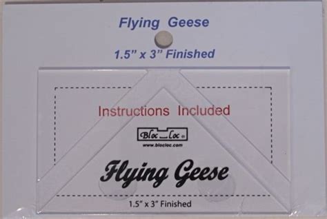 Bloc Loc Flying Geese Square Up Ruler 1 1 2 X 3 Finished 21046000008