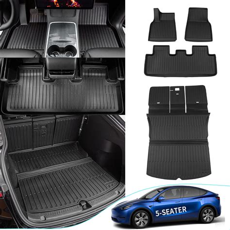 Xipex Fit Tesla Model Y Floor Mats Trunk Mat Cargo Mat Tpe