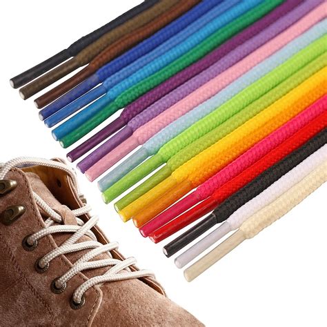 1 Paire De Lacets Ronds Colorés Pour Baskets De Randonnée Chaussures