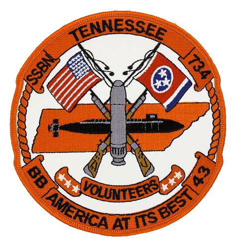 USS Tennessee SSBN-734 Patch | Flying Tigers Surplus