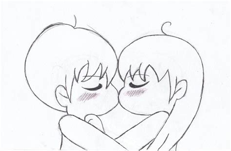 Anime Couple Kissing Drawing at GetDrawings | Free download