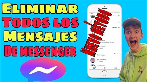 COMO ELIMINAR TODOS LOS MENSAJES DE MESSENGER 2023 ELIMINAR MENSAJES